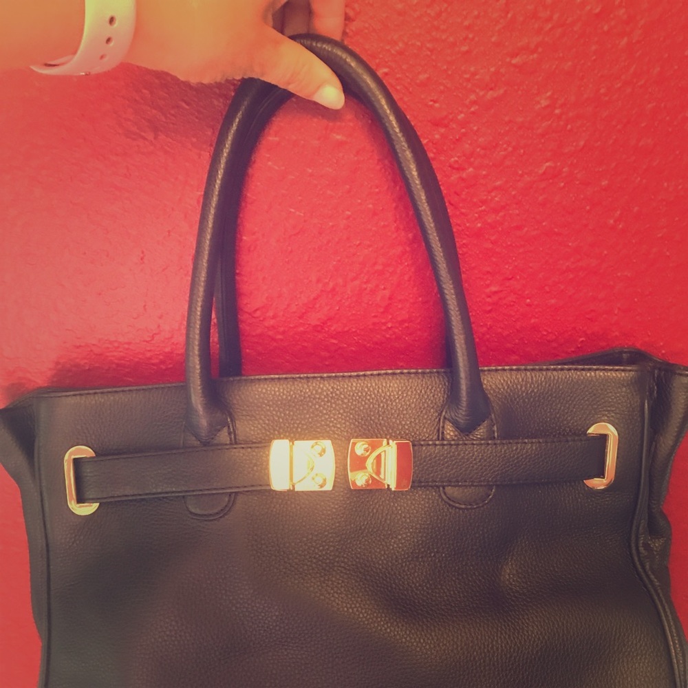 Onna Ehrlich navy, leather bag